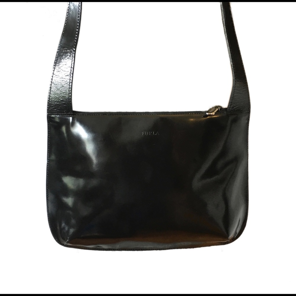 FURLA patent leather shoulder bag - SOLD!