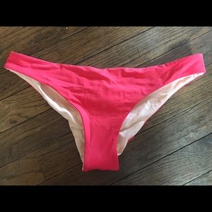 Bright pink bikini bottoms