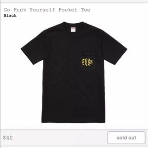 Supreme Go F Yourself Tee Black Medium