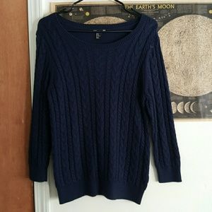 H&M 3/4 Cable Knit Sweater