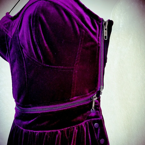 NWT! Jessica Simpson Velveteen 2 Piece Dress 0 - Picture 6 of 8