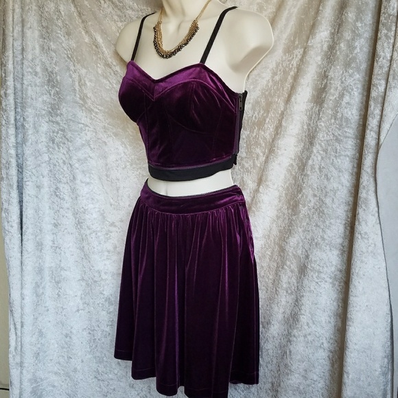 NWT! Jessica Simpson Velveteen 2 Piece Dress 0 - Picture 5 of 8