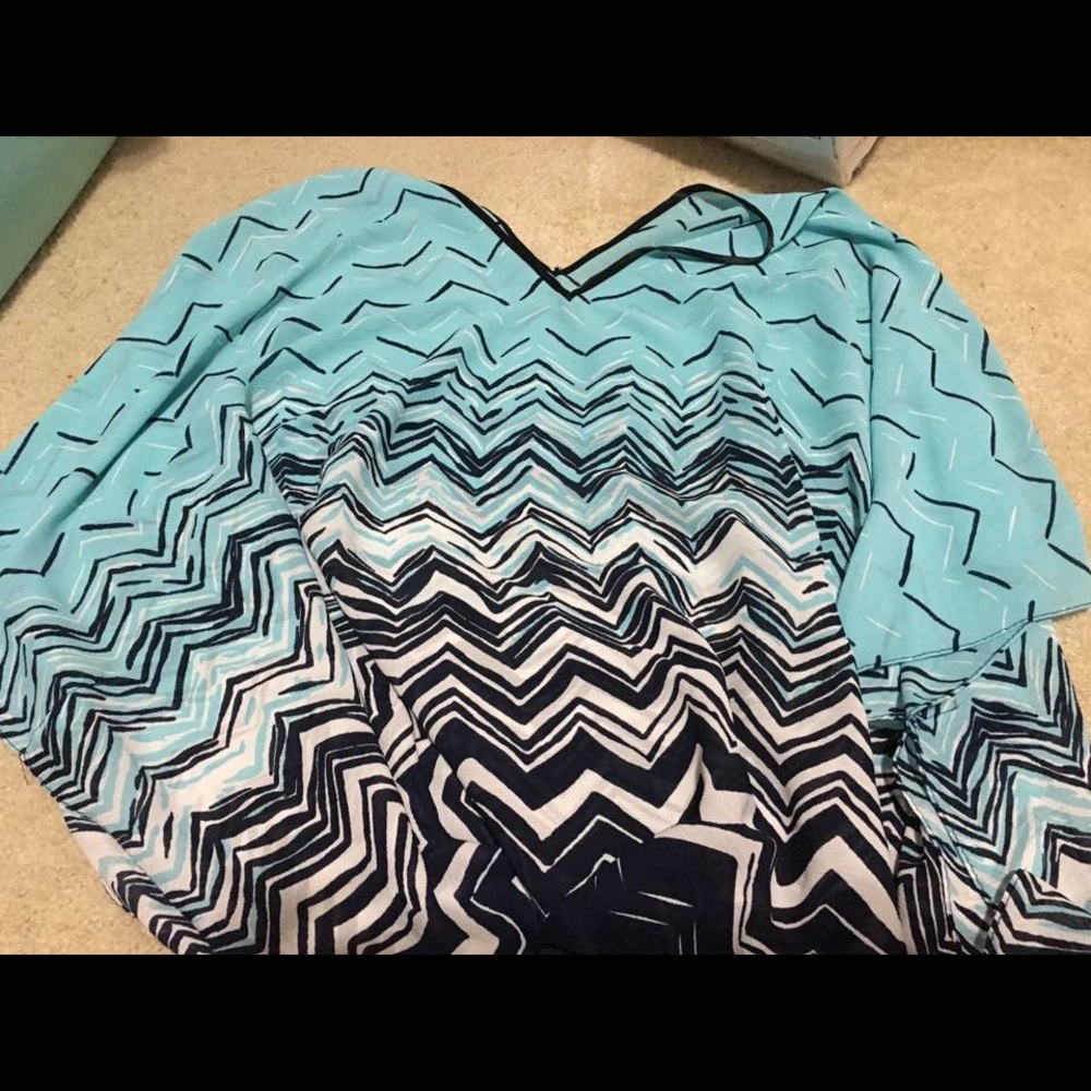 Blue and black shirt