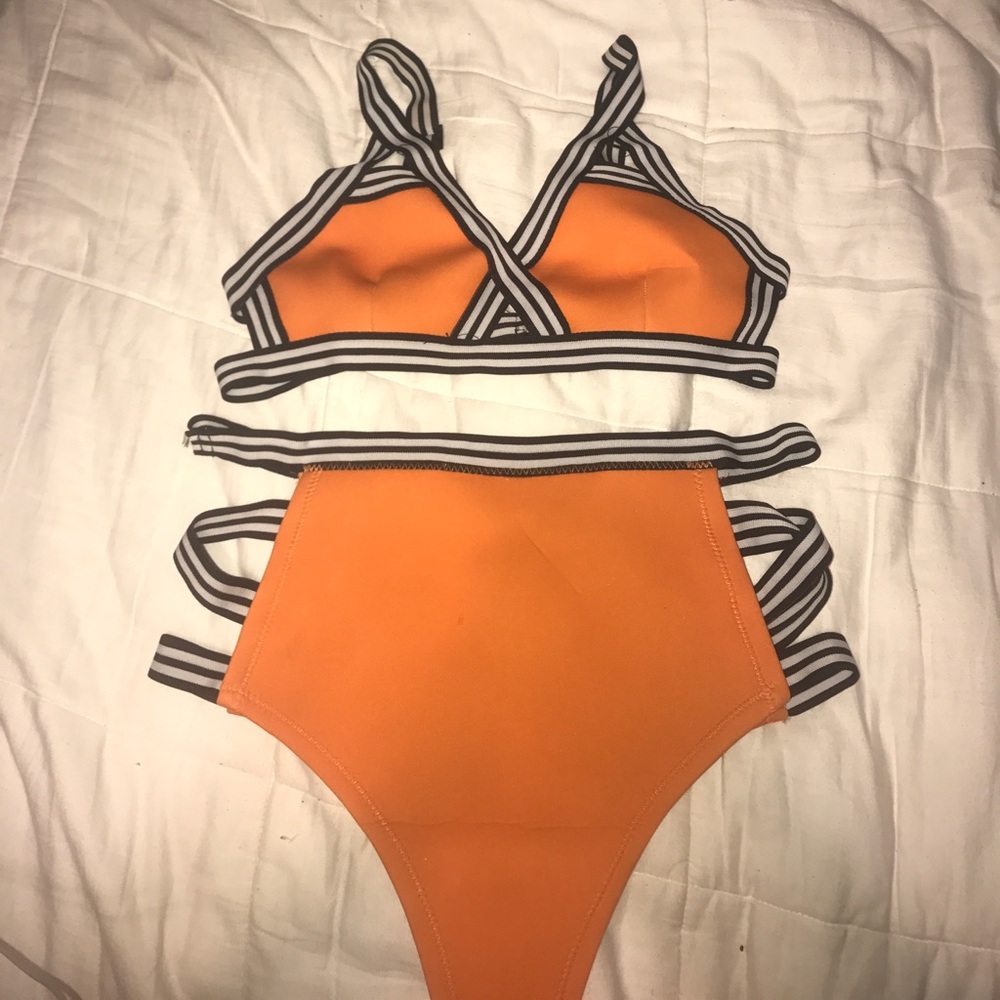 High waisted two piece swimsuit