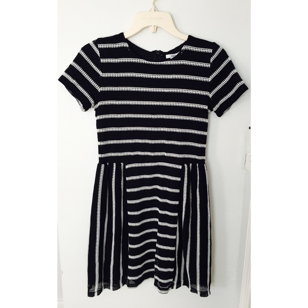 BAR III Striped Knit Dress