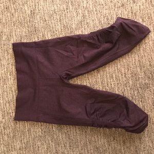 Lululemon Dark Purple Crops