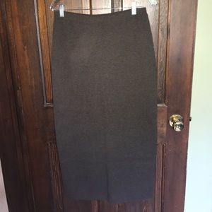 Eileen Fisher brown knit skirt