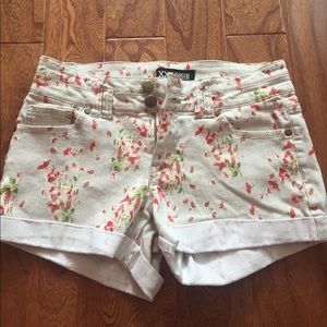 Colorful floral patterned shorts