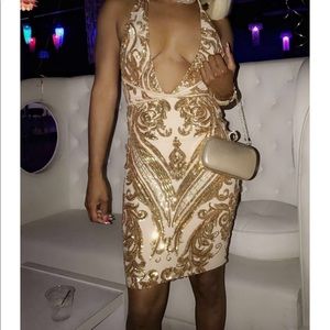 Gold Aces Dress