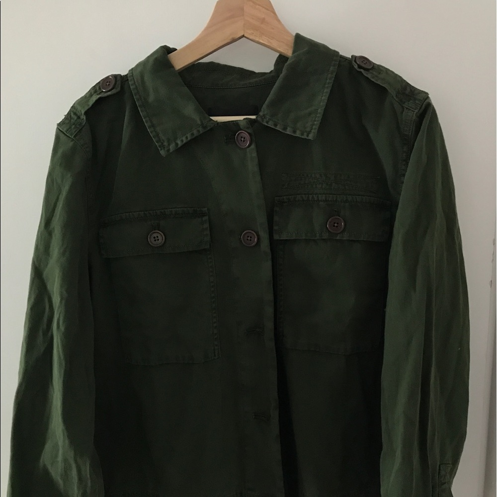 J.Crew Deep green military jacket BNWT