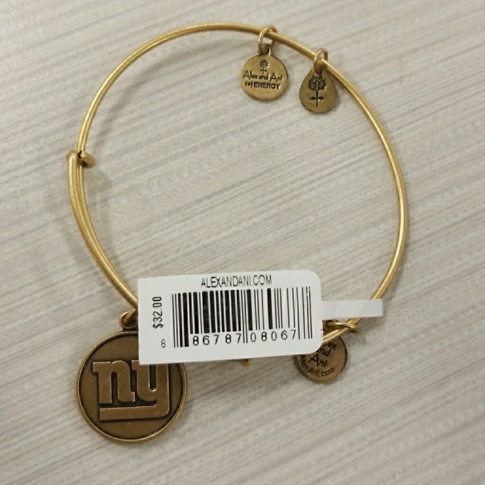 Gold  Alex & Ani New York Giants Bangle - Picture 2 of 3