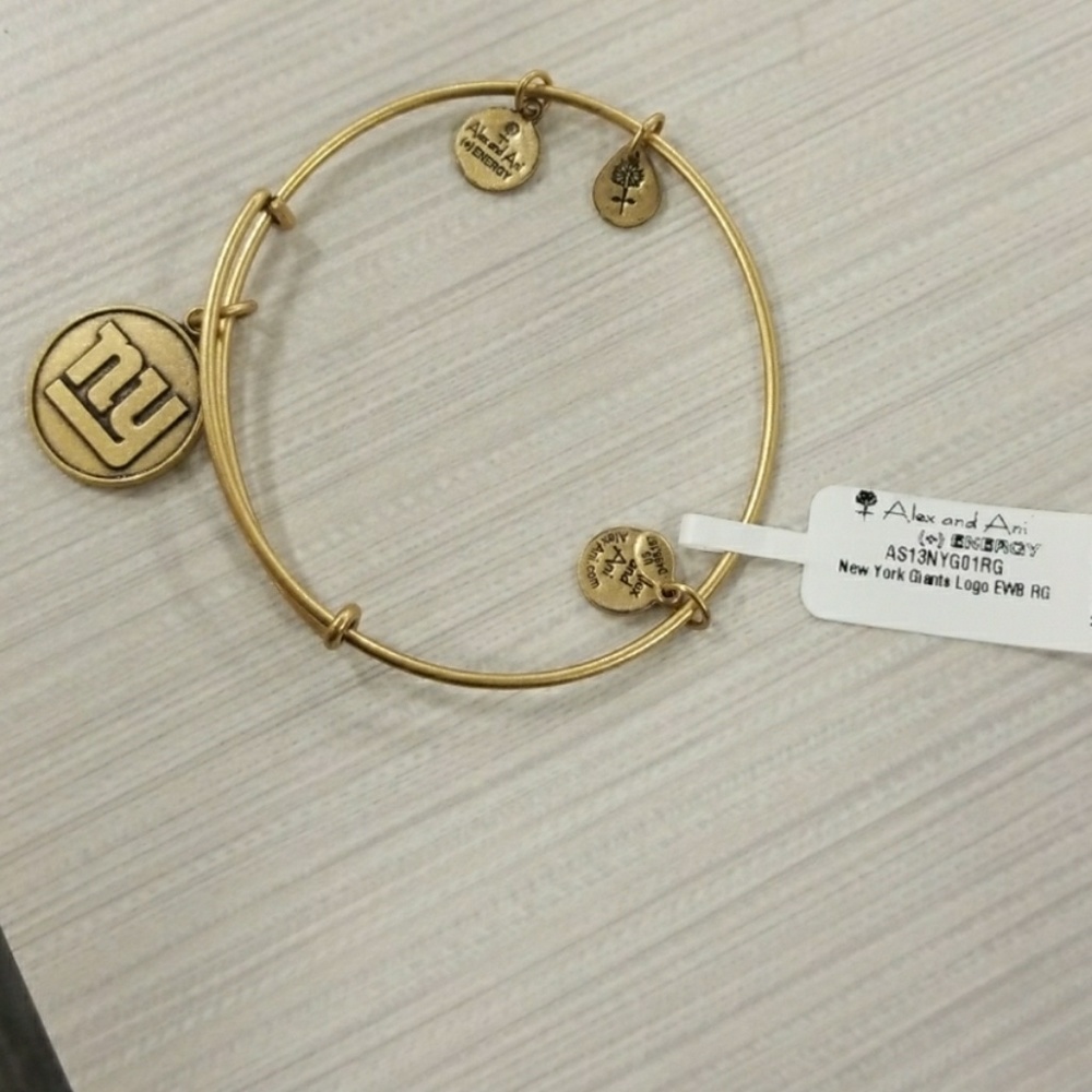 Gold  Alex & Ani New York Giants Bangle - Picture 3 of 3