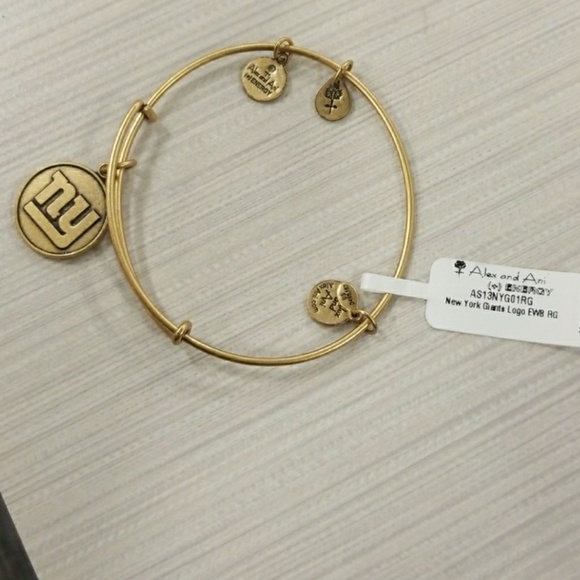 Gold Alex & Ani New York Giants Bangle - Picture 3 of 3