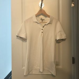 Brand new white women's Burberry Brit polo shirt.