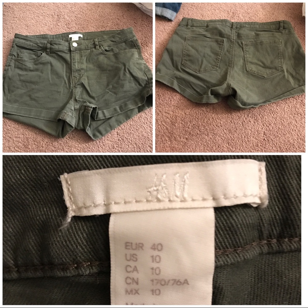 H&m size 10 shorts