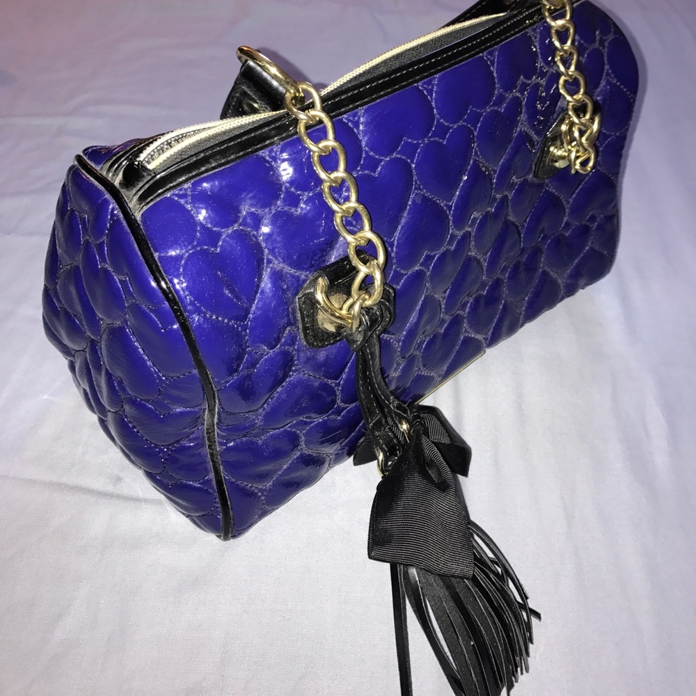 Betsy Johnson patent tote