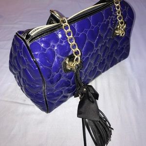 Betsy Johnson patent tote