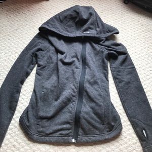 Thick side zipper sweatshirt