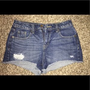 High Rise Jean Shorts