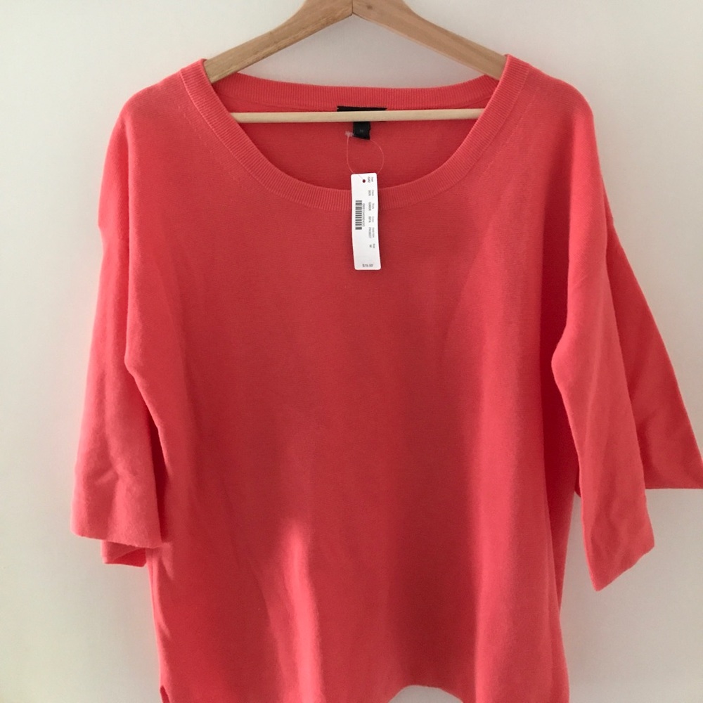 J.Crew Bell Sleeve Coral Sweater Top