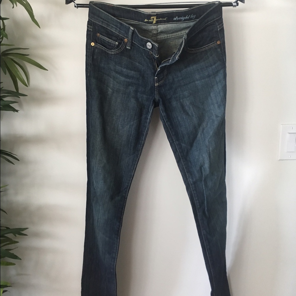 Seven7 women's blue jeans, straight leg, size 26