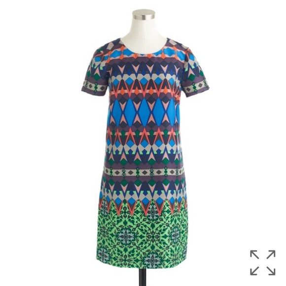 J. Crew Dresses & Skirts - J Crew gemstone floral Silk dress Sz 00 Small $178