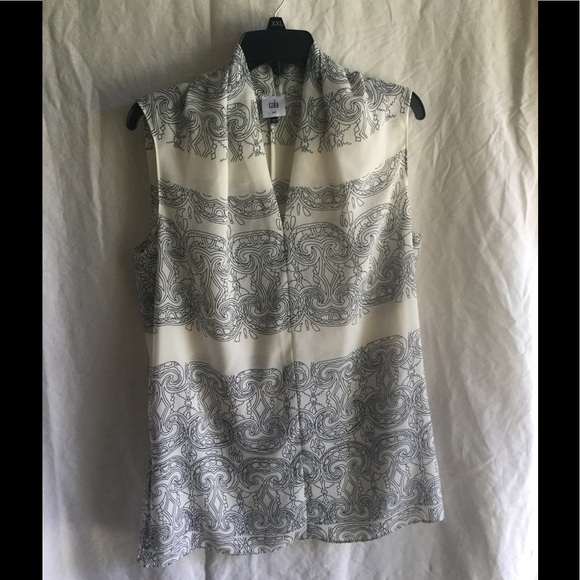 CAbi Tops - Cabi Sleeves Tunic Scroll Work Pattern Style 3091
