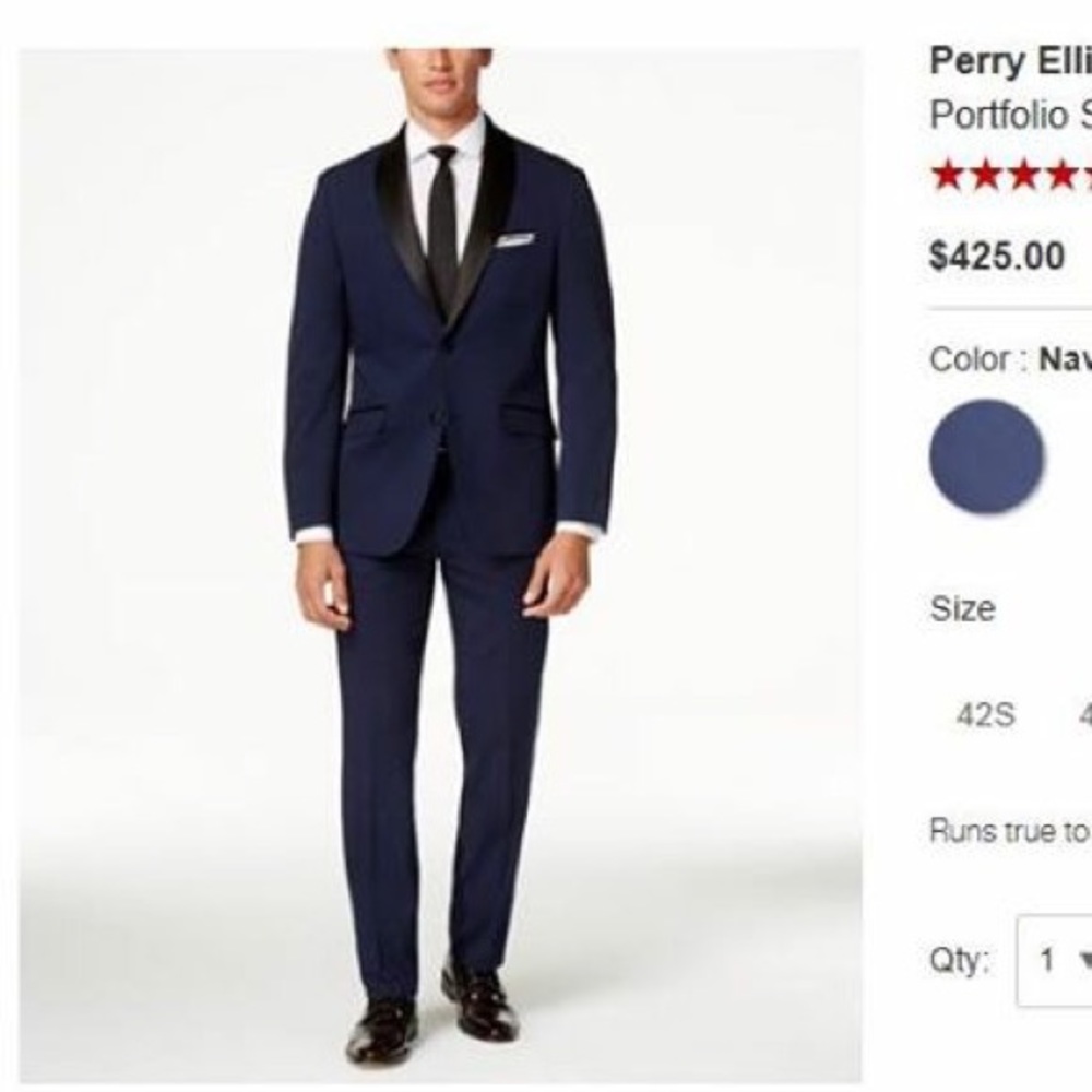HP 🎉🎊 Brand New - Men's Tuxedo Navy