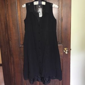 Eileen Fisher Black Silk Dress