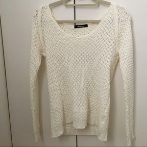 NastyGal White Ribbed Sweater