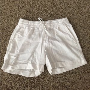 White Old Navy shorts.