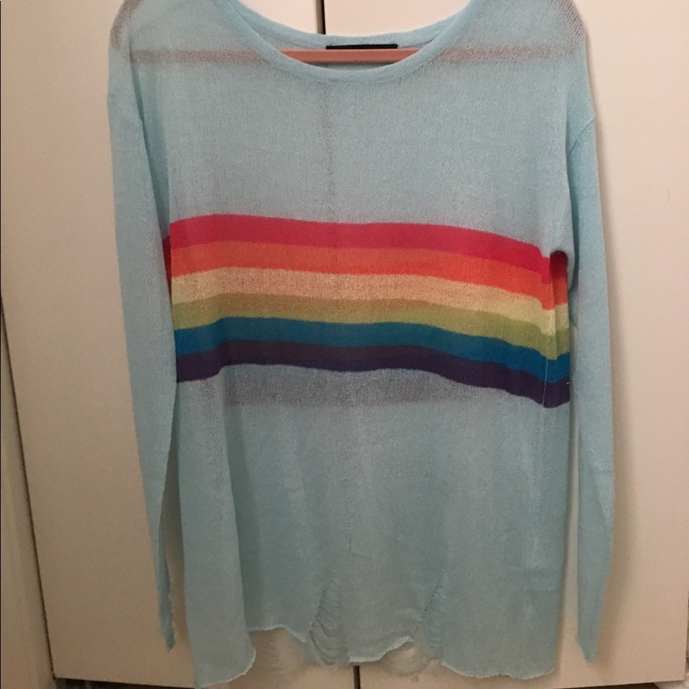 Sheer Rainbow Sweater