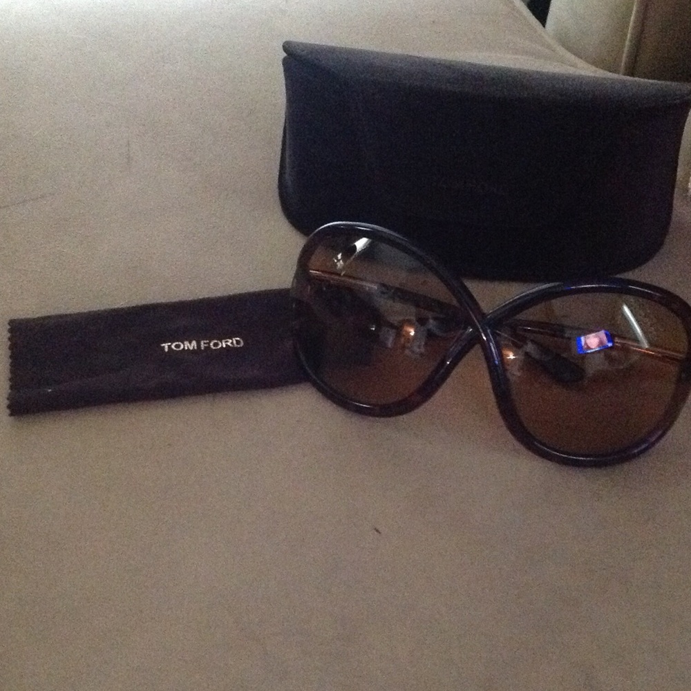 Tom Ford Oversized Whitney Tortoise sunglasses