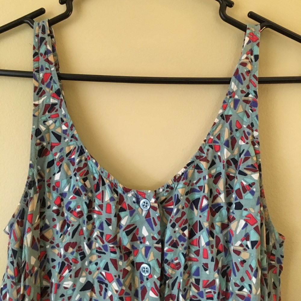 High/low patterned dress