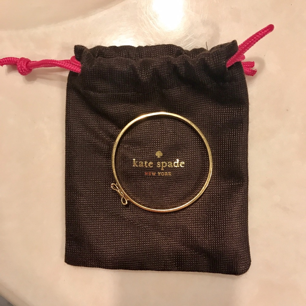Kate Spade Take a Bow Bangle Gold Bracelet