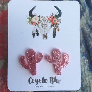 Cactus Glitter Earrings