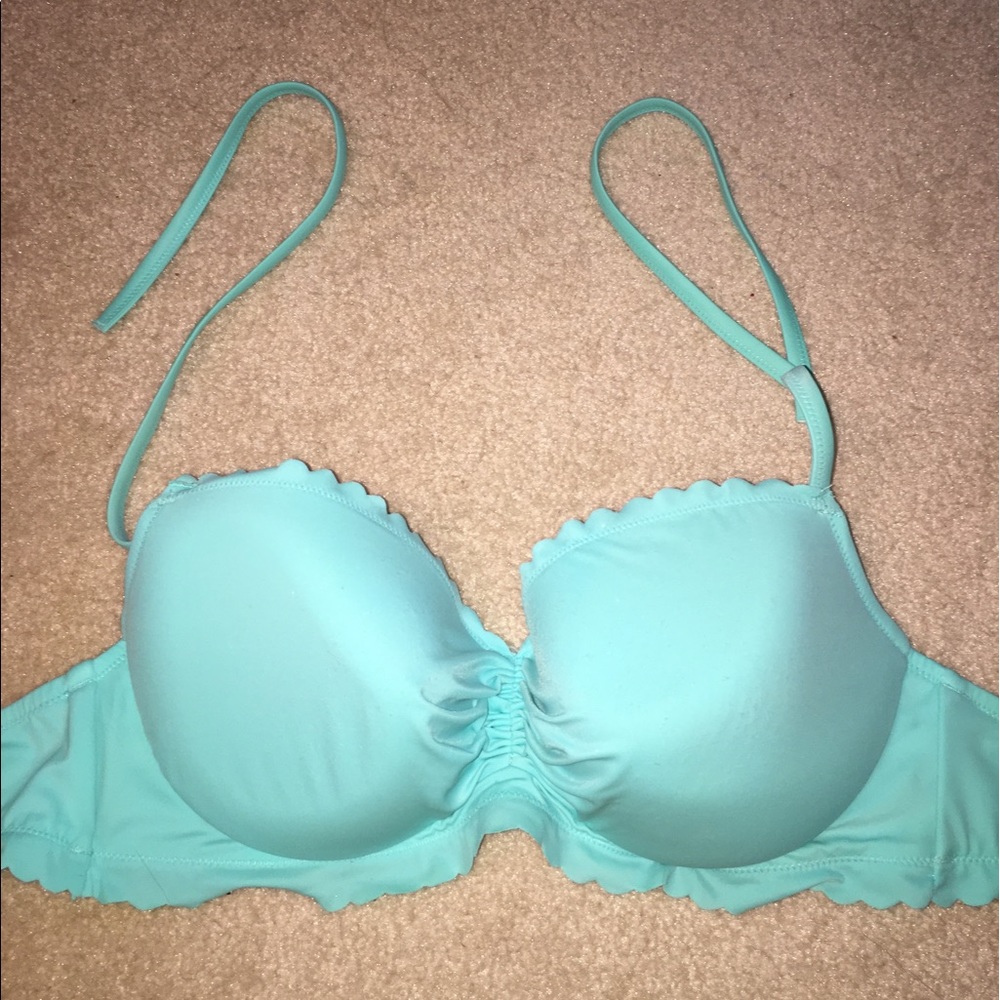 sea foam green victoria's secret swim top