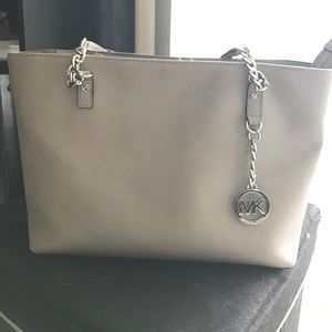 Grey Michael Kors purse