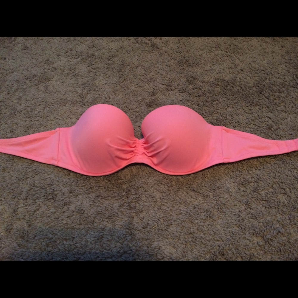 Coral colored Victoria Secret bathing suit top!