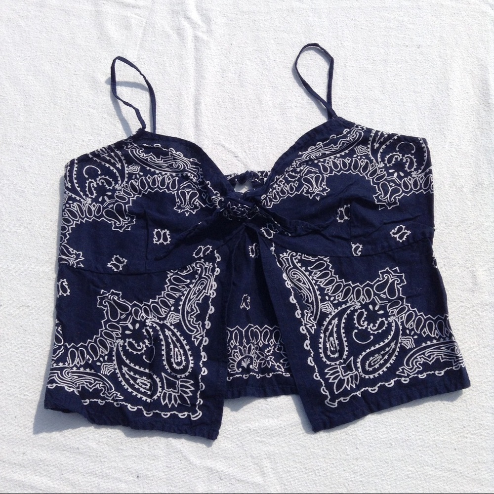 Vintage Bandana Crop Top