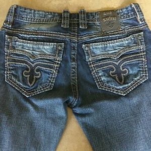 Rock Revival Frank Slim Straight 33" W 32" L