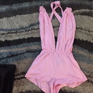 NWOT Convertible Pink Romper