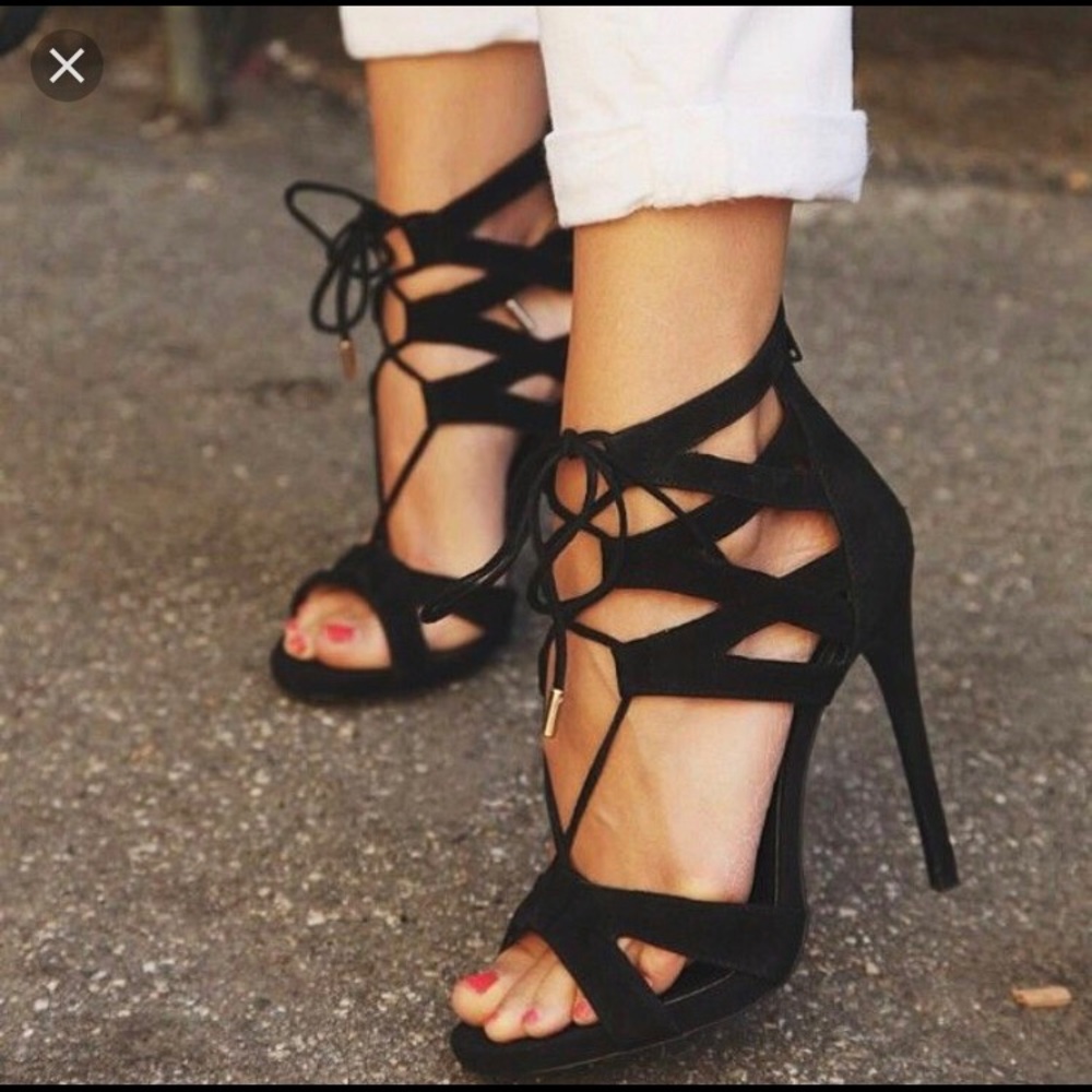 Sexy Steve Madden Lace Up Heels