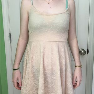 Cream lace dress (need to wear slip under)