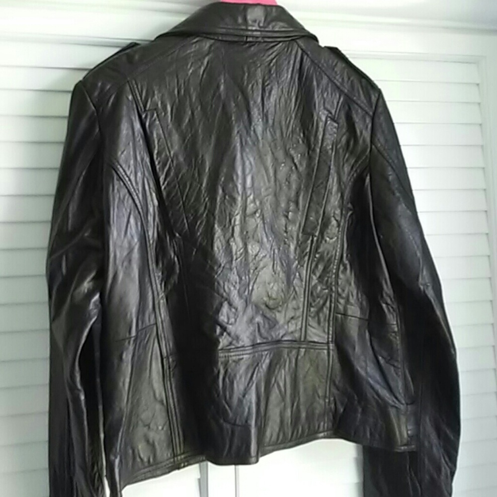 🚫SOLD🚫 Moda International Genuine Leather JacKet - Picture 4 of 5