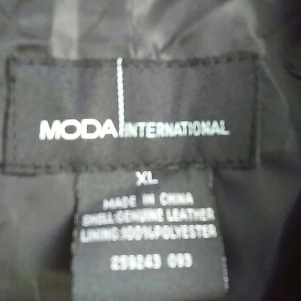 🚫SOLD🚫 Moda International Genuine Leather JacKet - Picture 5 of 5