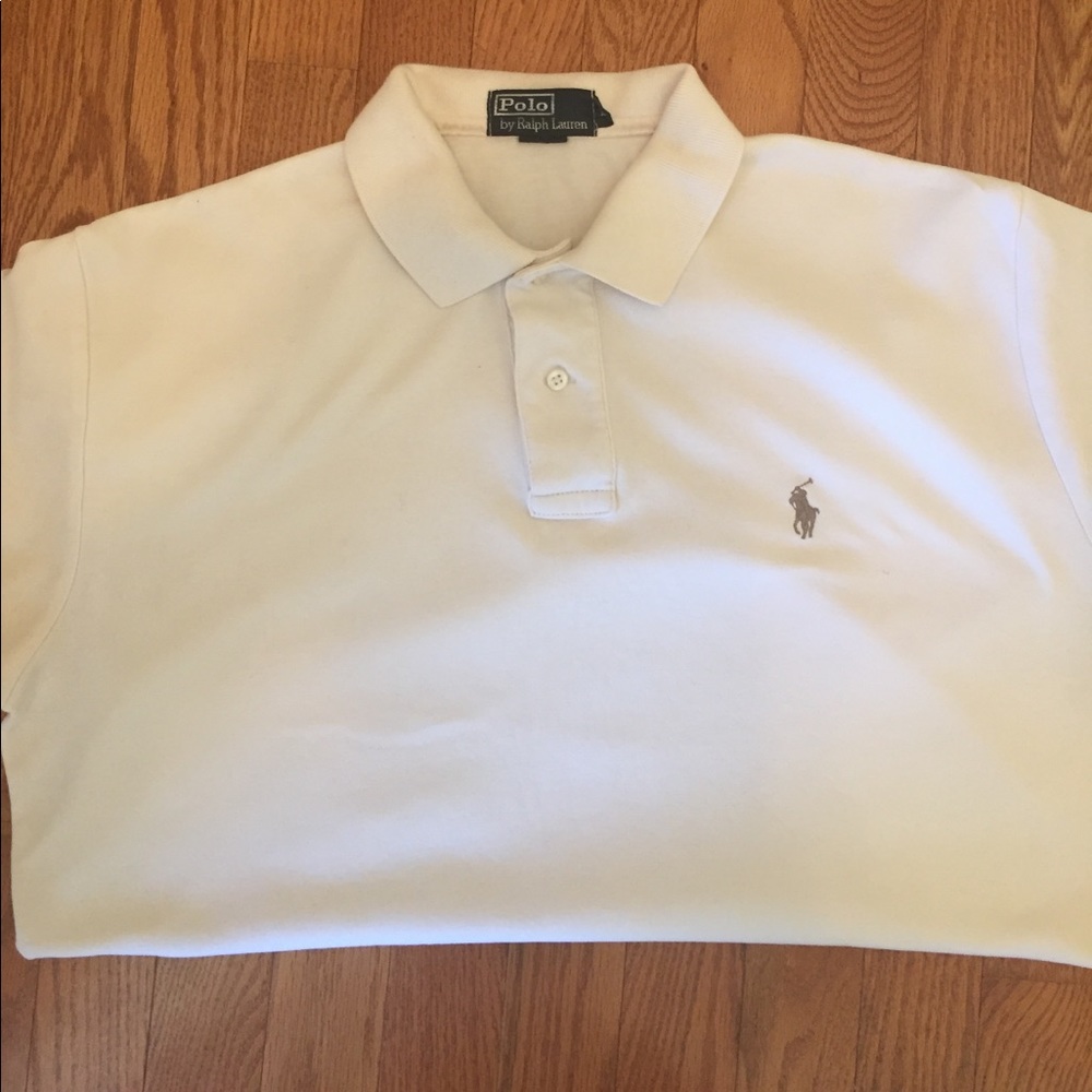 Cream two button Polo