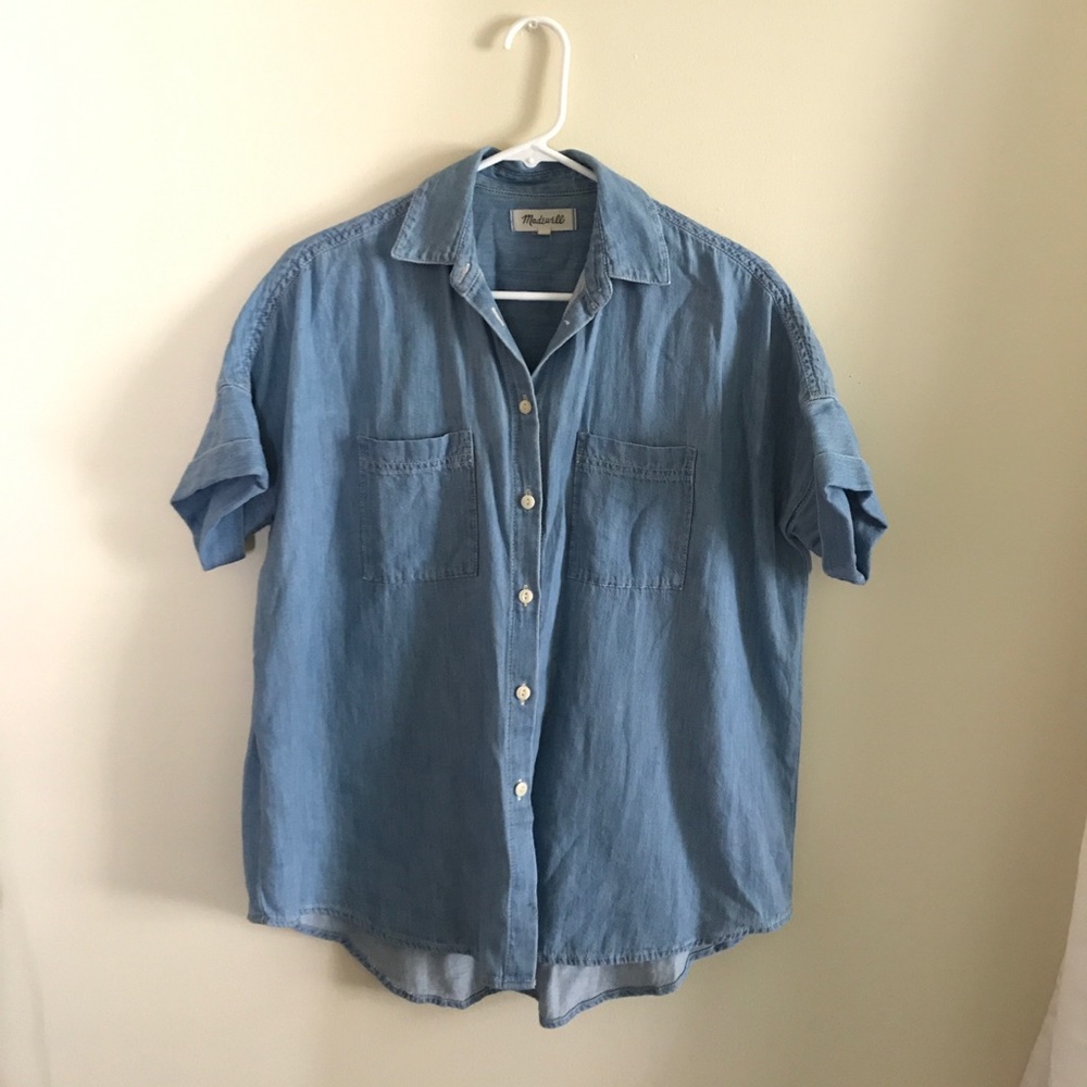 Madewell Indigo Courier Shirt in Kieran Wash