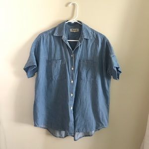 Madewell Indigo Courier Shirt in Kieran Wash