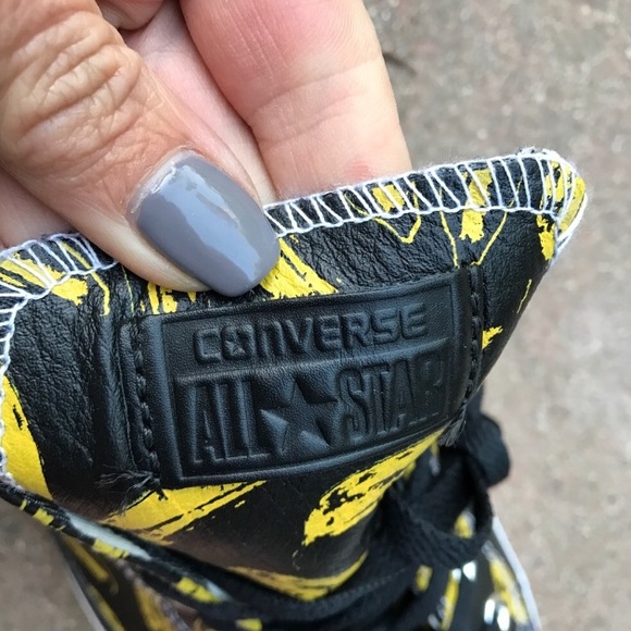 Converse leather shoes banana Andy Warhol women’s - Picture 7 of 8